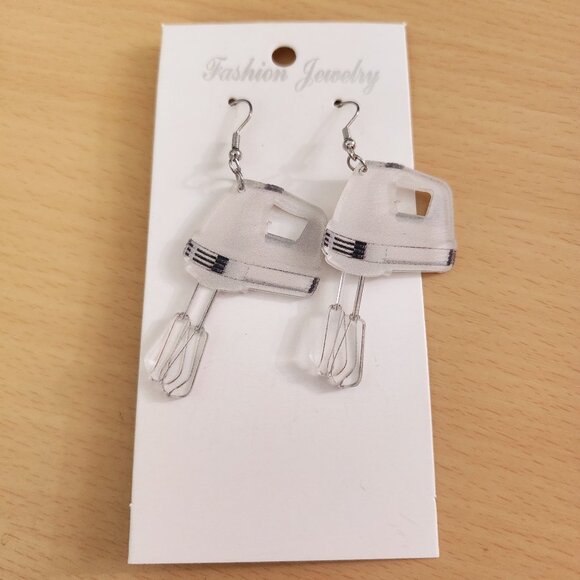 Baking Mixer Earrings - Picture 1 of 1
